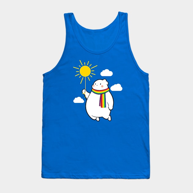 COMEL KAWAII Cloudy Tank Top by flyingmouse365